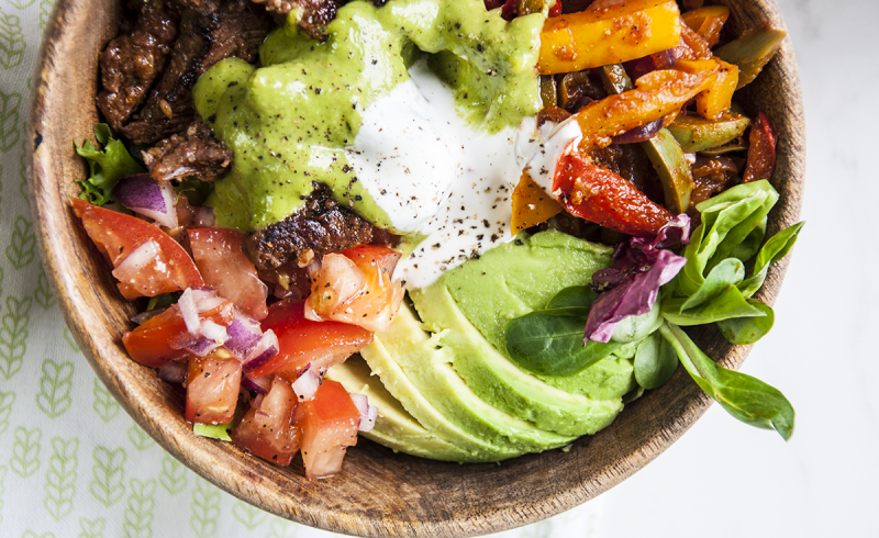 Fajita Bowl - Sałatka z Wołowiną