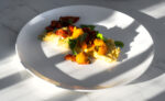 omlet francuski z ziołową ricottą i pieczonymi pomidorami