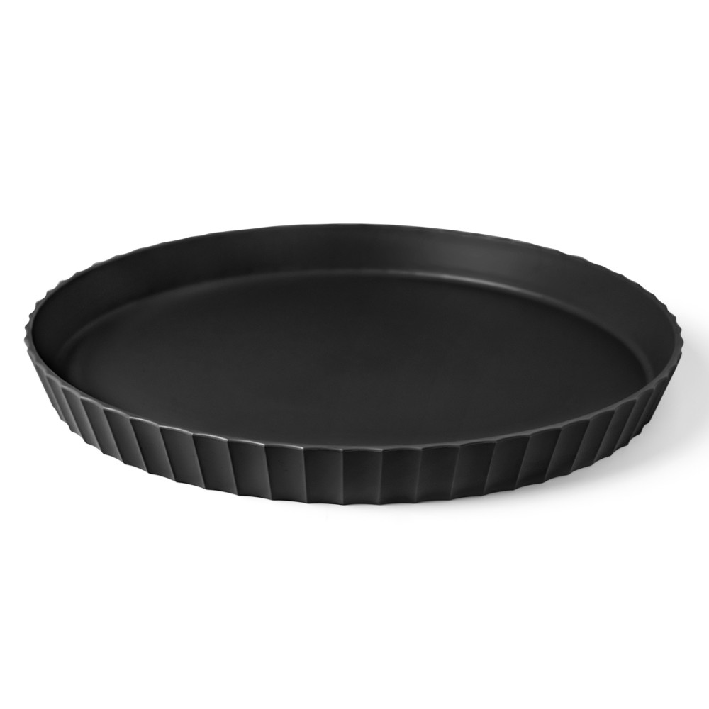BP-VS5-010-M CZARNA OKRĄGŁA TACA ATENA BLIM 30 cm - obrazek 1