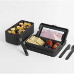 CZARNE PUDEŁKO ŚNIADANIOWE BLIM BAULETTO LUNCHBOX - obrazek 2