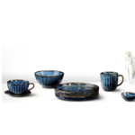 GRANATOWY TALERZ PORCELANOWY DEEP BLUE VERLO 25 cm - obrazek 3