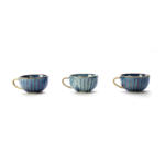 KOBALTOWA FILIŻANKA DO KAWY Z PORCELANY 210 ml - obrazek 2