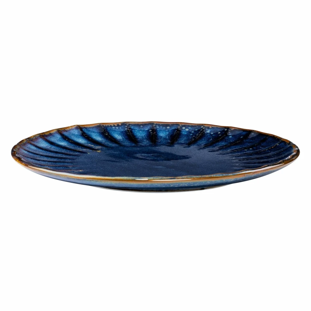 v-82019-4 DUŻY KOBALTOWY TALERZ PORCECLANOWY VERLO DEEP BLUE 26 cm - obrazek 1