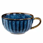 KOBALTOWA FILIŻANKA DO KAWY Z PORCELANY 210 ml