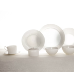 BIAŁA PORCELANOWA CUKIERNICA RYFLOWANA RAK SPECTRA - obrazek 3