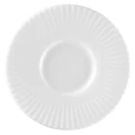 PORCELANOWY SPODEK DO ESPRESSO RYFLOWANY SPECTRA 13 cm
