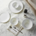 DUŻY PORCELANOWY TALERZ RYFLOWANY RAK SPECTRA 29 cm - obrazek 4