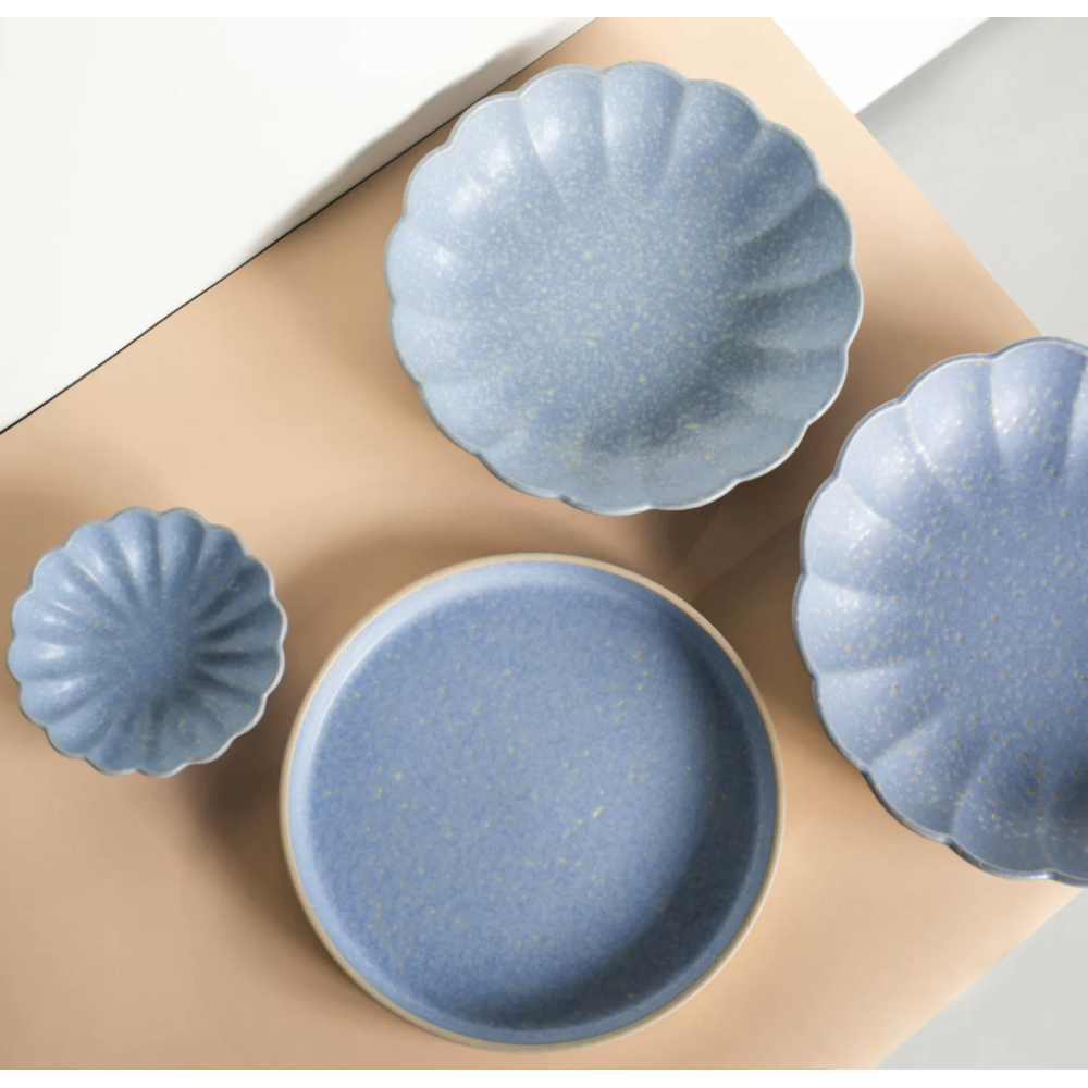 porcelanowy talerz muszelka woda verlo