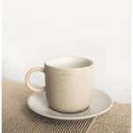 porcelanowa filiżanka minimalistyczna beżowa