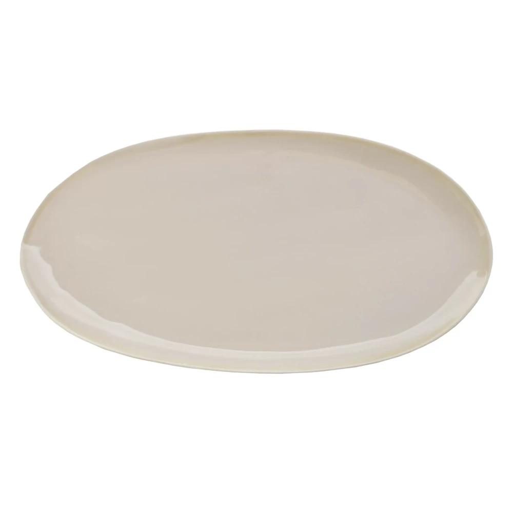 v-85026-6 ETER Talerz owalny 43x22,5 cm, beżowy / VERLO - obrazek 1