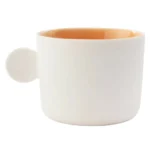 MINIMALISTYCZNA FILIŻANKA DO ESPRESSO ETER POMARAŃCZOWA 100 ml - obrazek 2